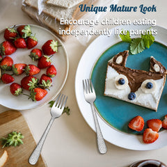 HaWare soft-edge kids forks, designed for safe, comfortable self-feeding.