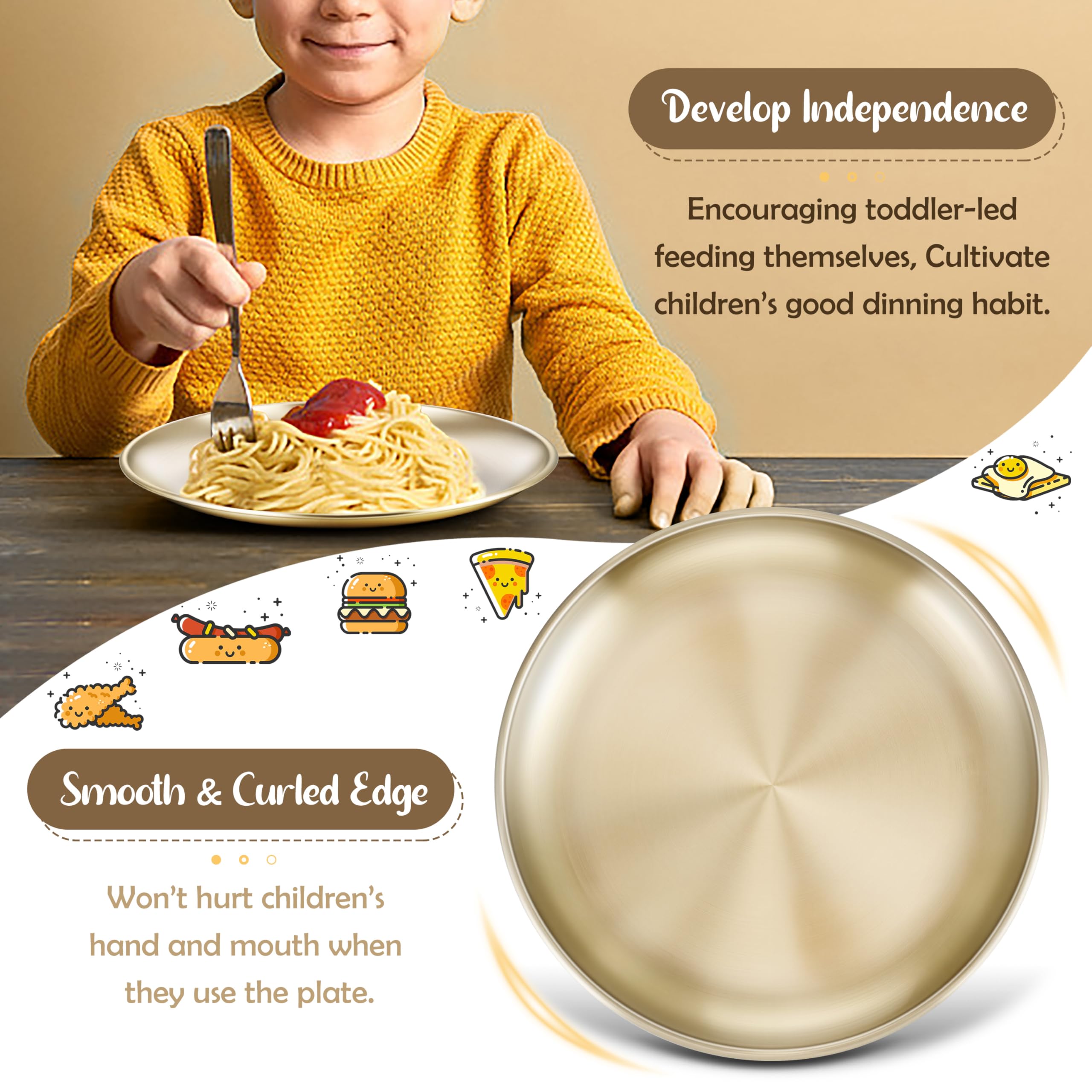 HaWare stackable plates shown saving cabinet space during storage.