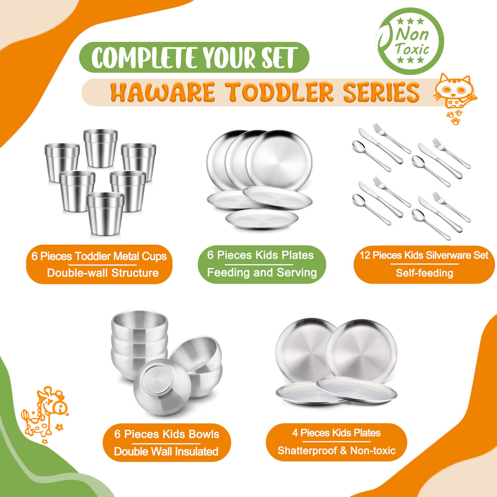 HaWare 8-piece set ideal for daily meals and snacks.