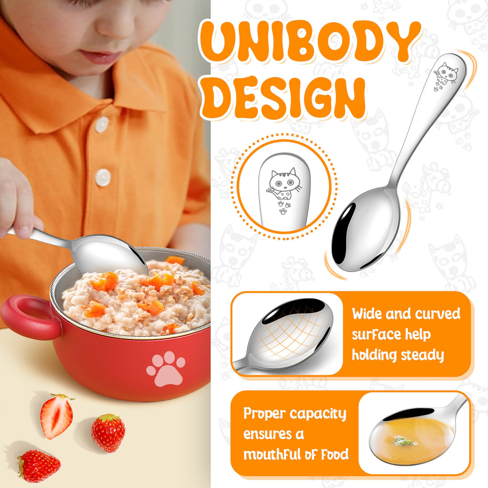 HaWare toddler fork with deer handle encourages independent eating.