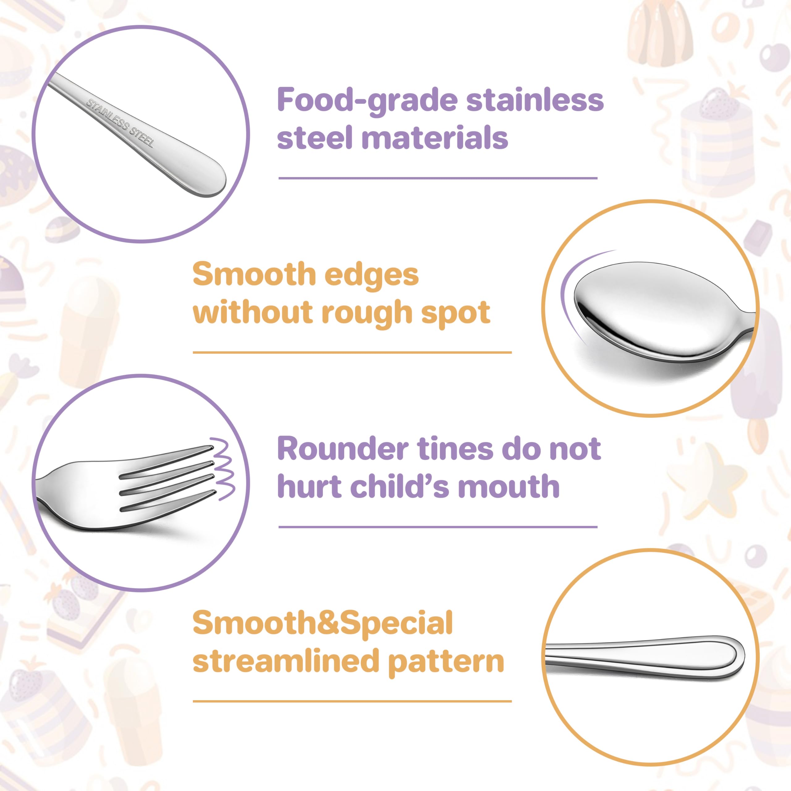 HaWare mirror-polished finish on toddler spoons