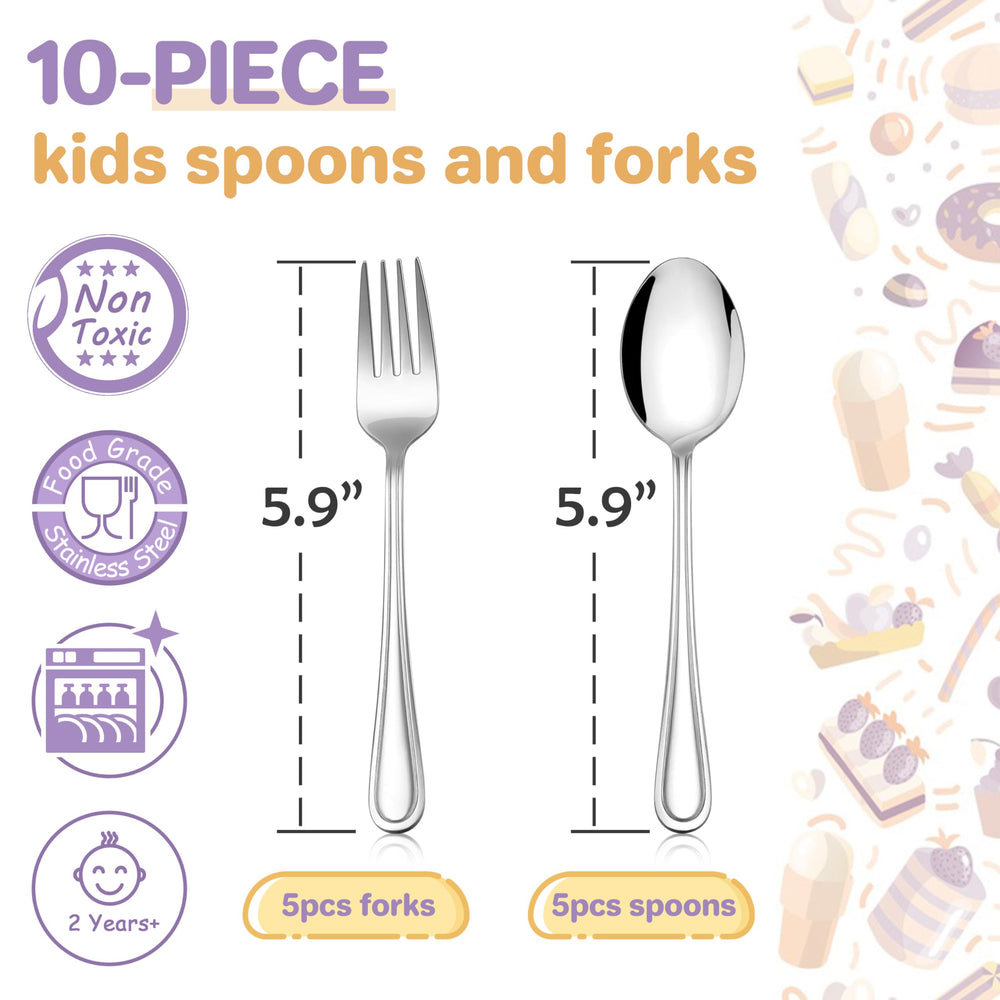 HaWare utensils with smooth edges for safe, gentle bites