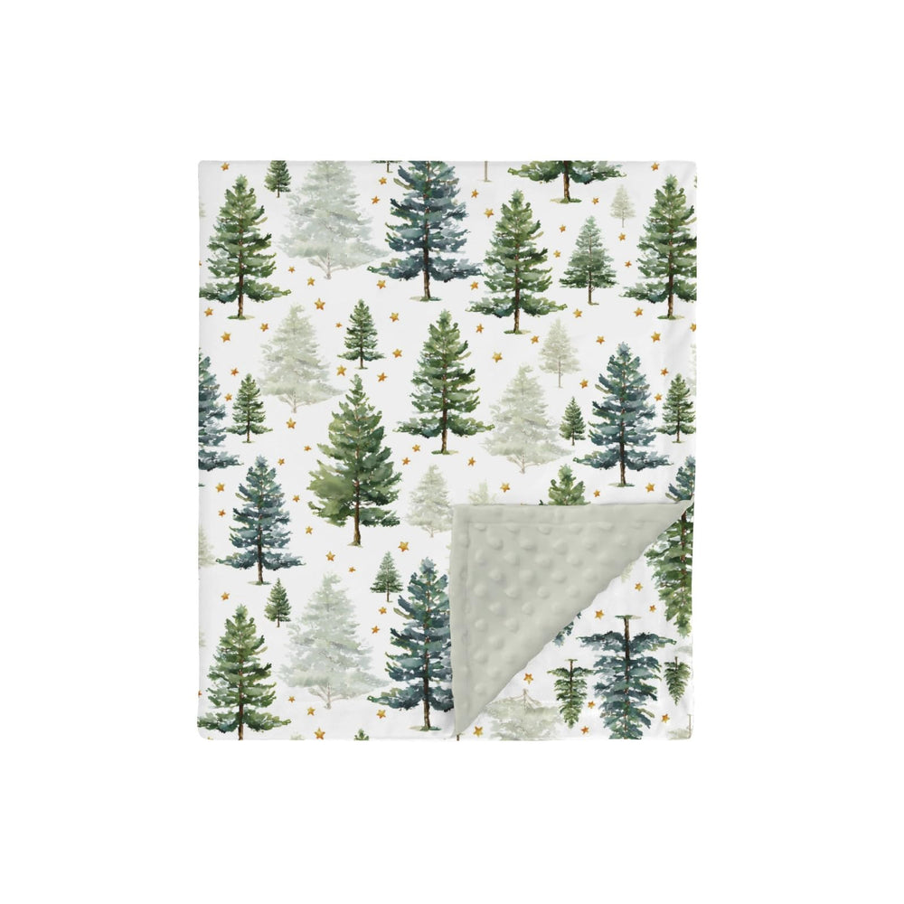 HawSkgFub Christmas forest pine blanket keeps baby cozy in crib or stroller