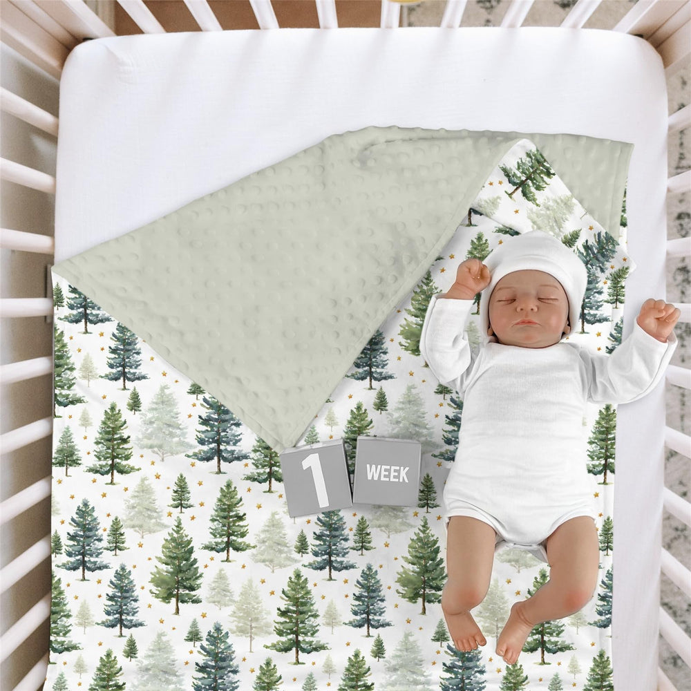 HawSkgFub Mink dotted back blanket soft swaddling comfort for newborns