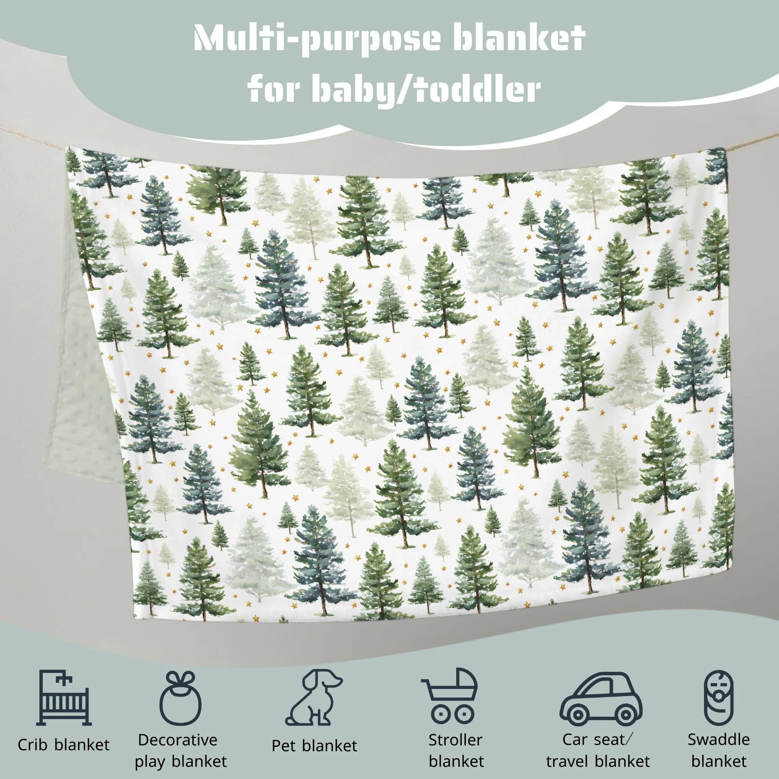 HawSkgFub Starry night sky swaddle cozy dual-layer design for nursery use