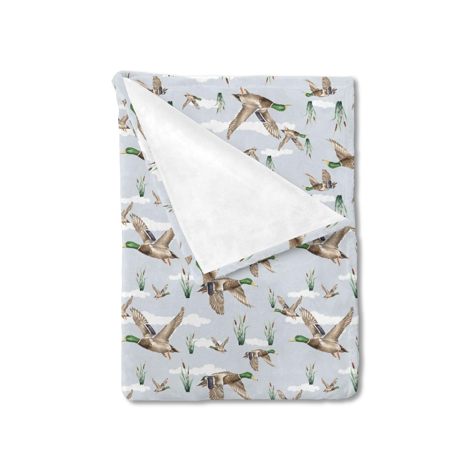HawSkgFub duck hunting mallard blanket 30x40 for cozy newborn swaddle and crib use.
