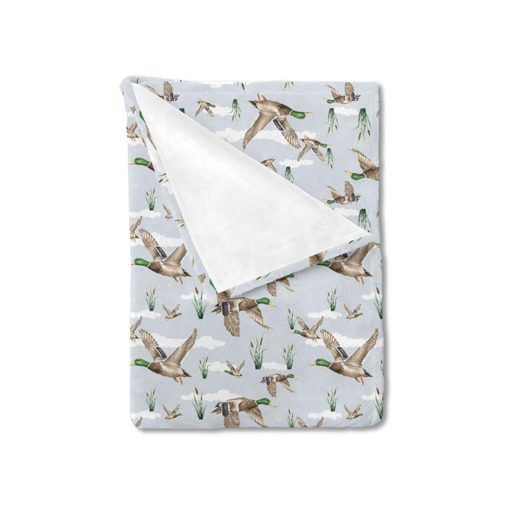 HawSkgFub duck hunting mallard blanket 30x40 for cozy newborn swaddle and crib use.
