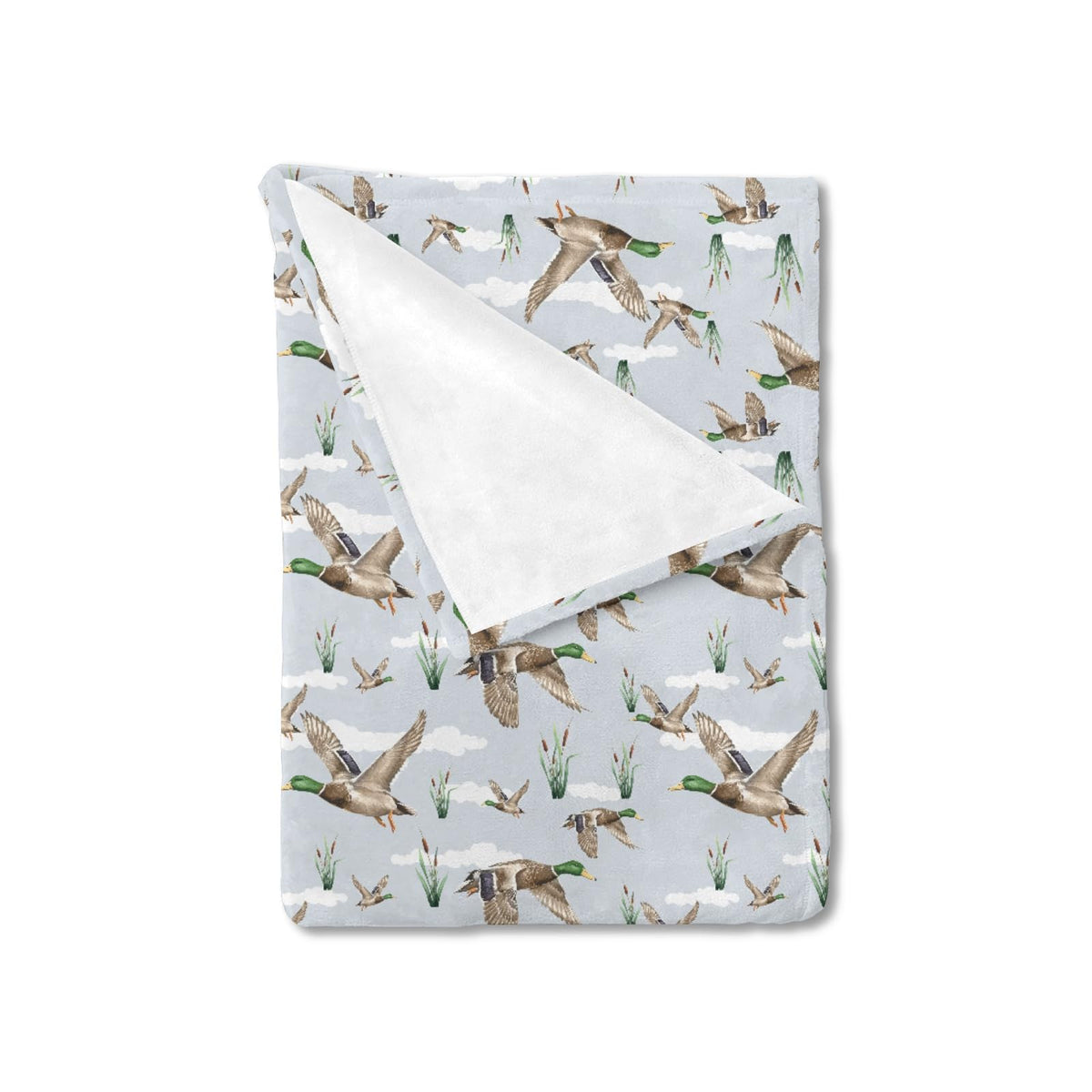 HawSkgFub duck hunting mallard blanket 30x40 for cozy newborn swaddle and crib use.