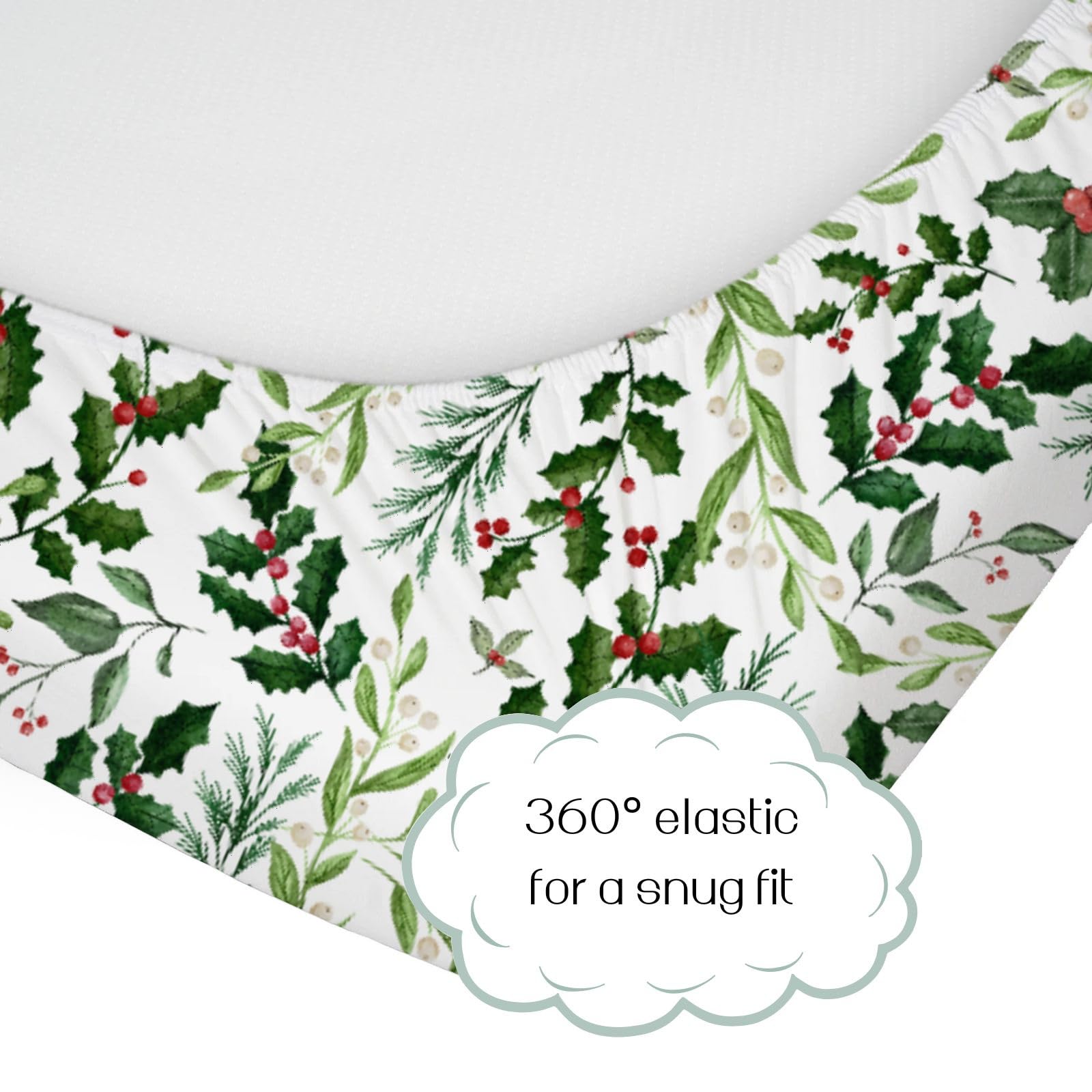 HawSkgFub holly berry bedding cover festive design for boys and girls