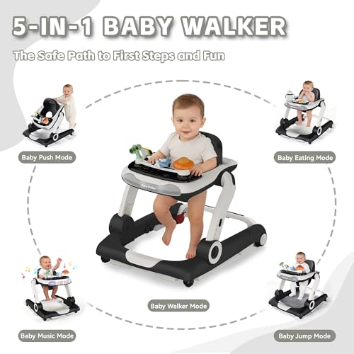 HAWEEK height-adjustable walker adapts to growing babies for comfortable use