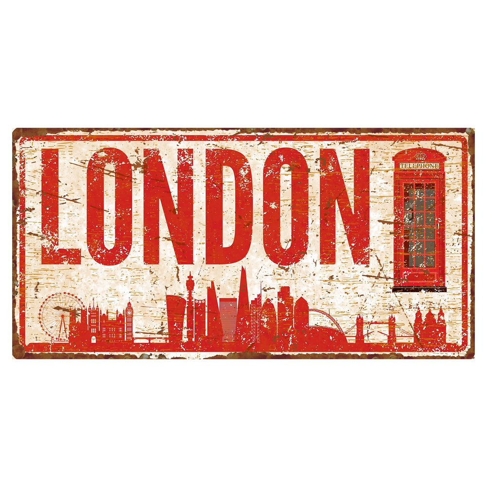 Hayg Equipment London City wall sign close-up showing UV printing for durable teen decor.