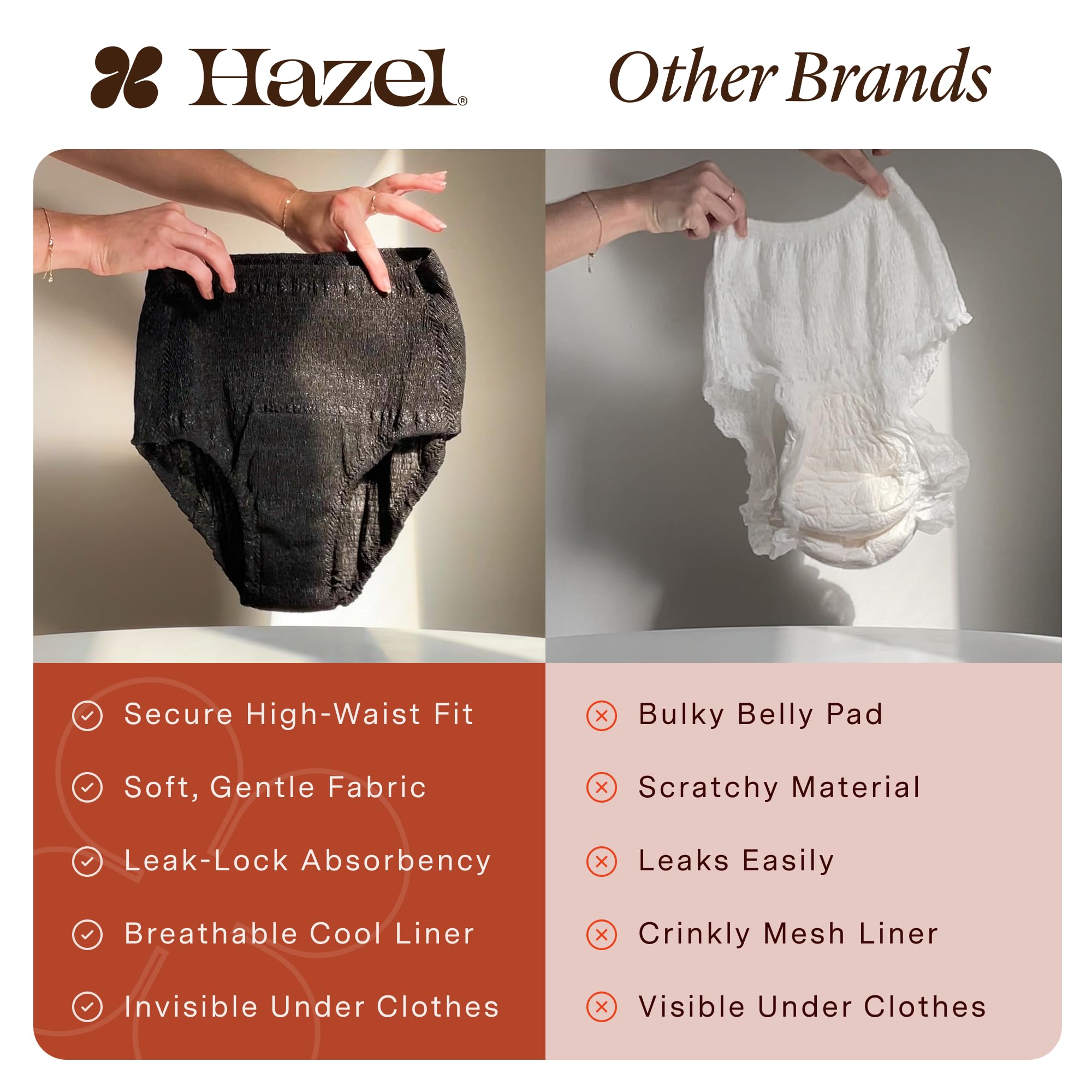 Hazel small size 24-28 inches reference confirms fit guidance.