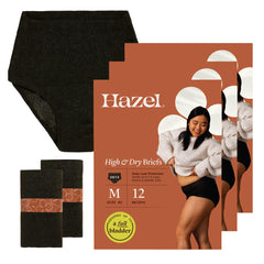 Hazel disposable underwear ultrathin pack shot for on-the-go use.