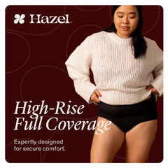Hazel super-absorbent-core offers confident protection during daily activities.