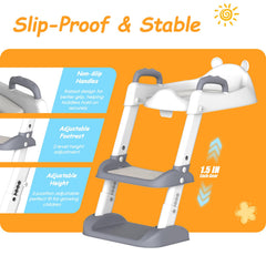 HBTower splash guard and deep recess help minimize spills during potty time.