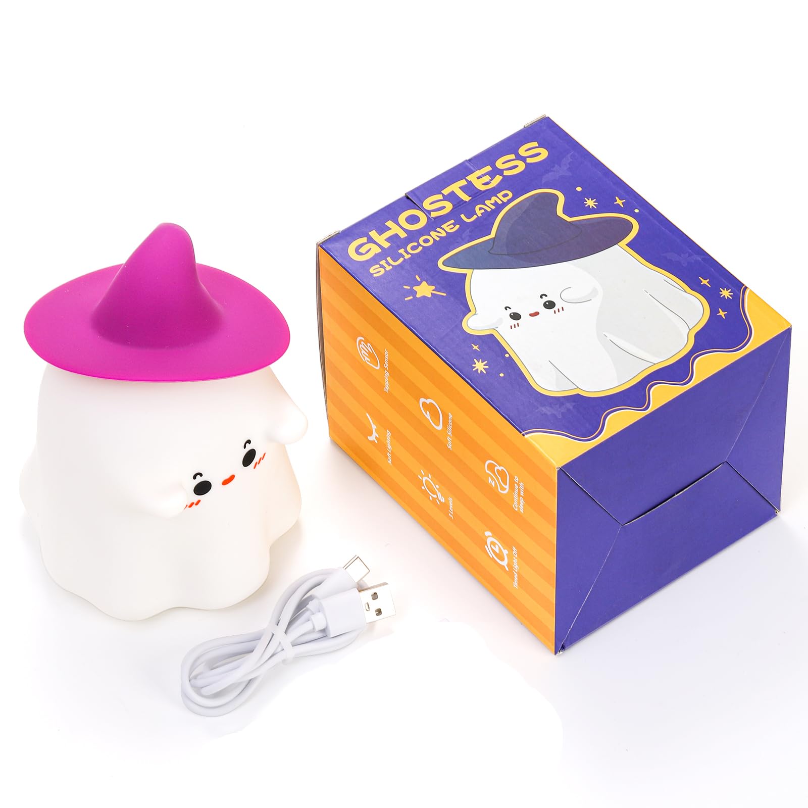 Hbaushun Ghost Night Light packaged as a thoughtful, playful gift.