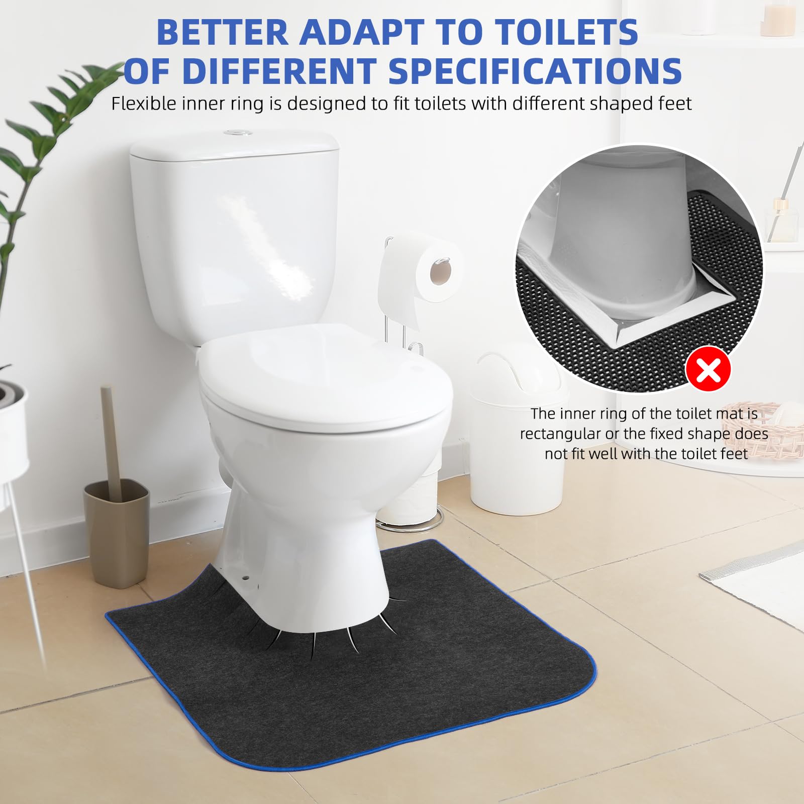 HBGOTL eco-friendly reusable potty mat protects floors from stains and spills.