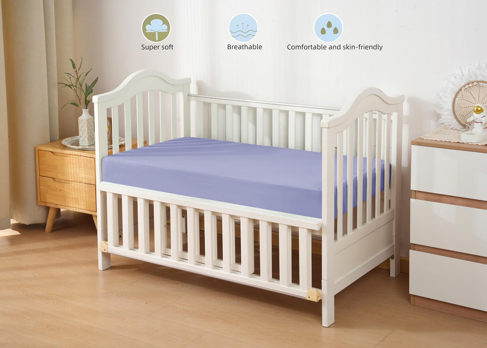 HBHLFZ crib sheet resists stains and fading, durable through washing