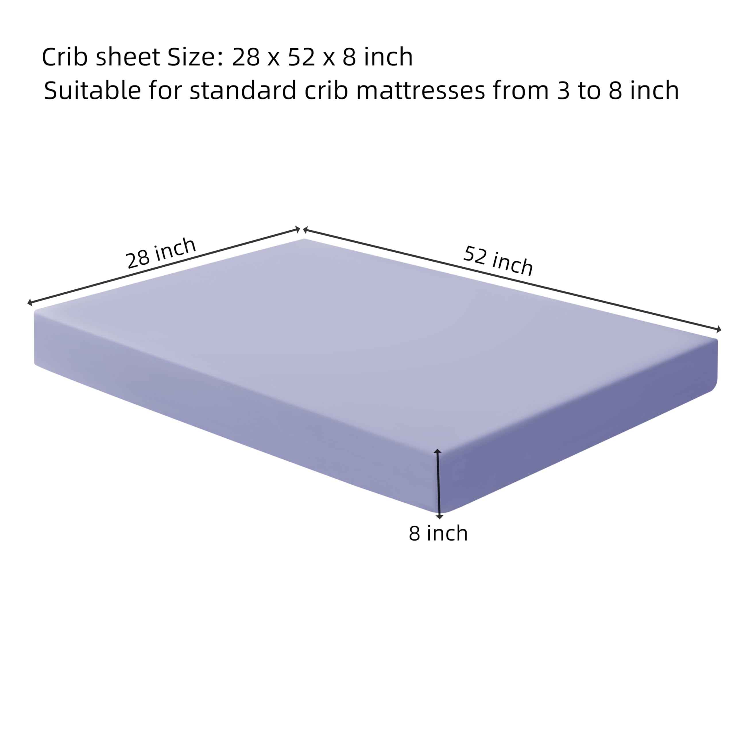 HBHLFZ crib sheet made from soft microfiber provides gentle touch for baby
