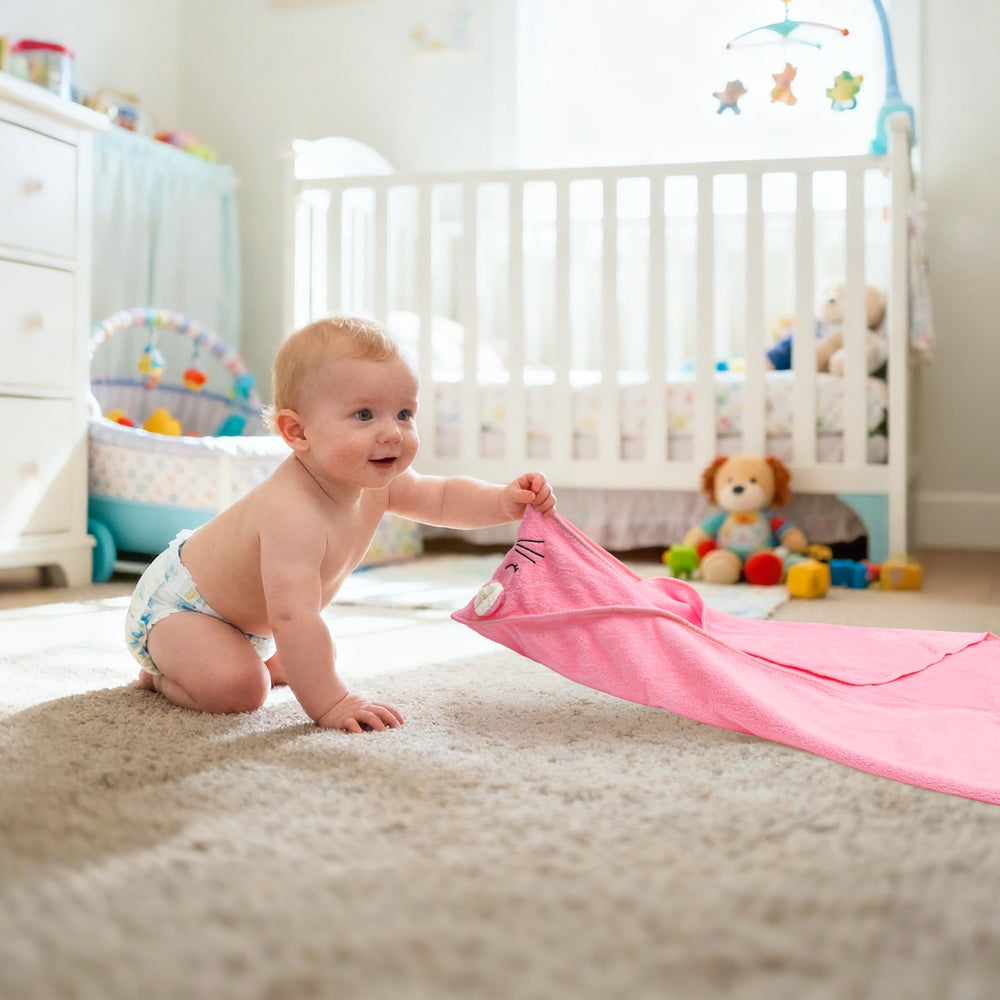 HBHLFZ six-times absorbent towel dries baby quickly after bath