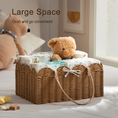 HBlife baby diaper caddy divider provides removable compartments for easy item separation.