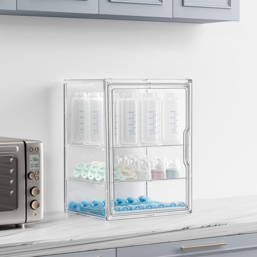 HBlife clear acrylic interior visibility helps quick finding of components
