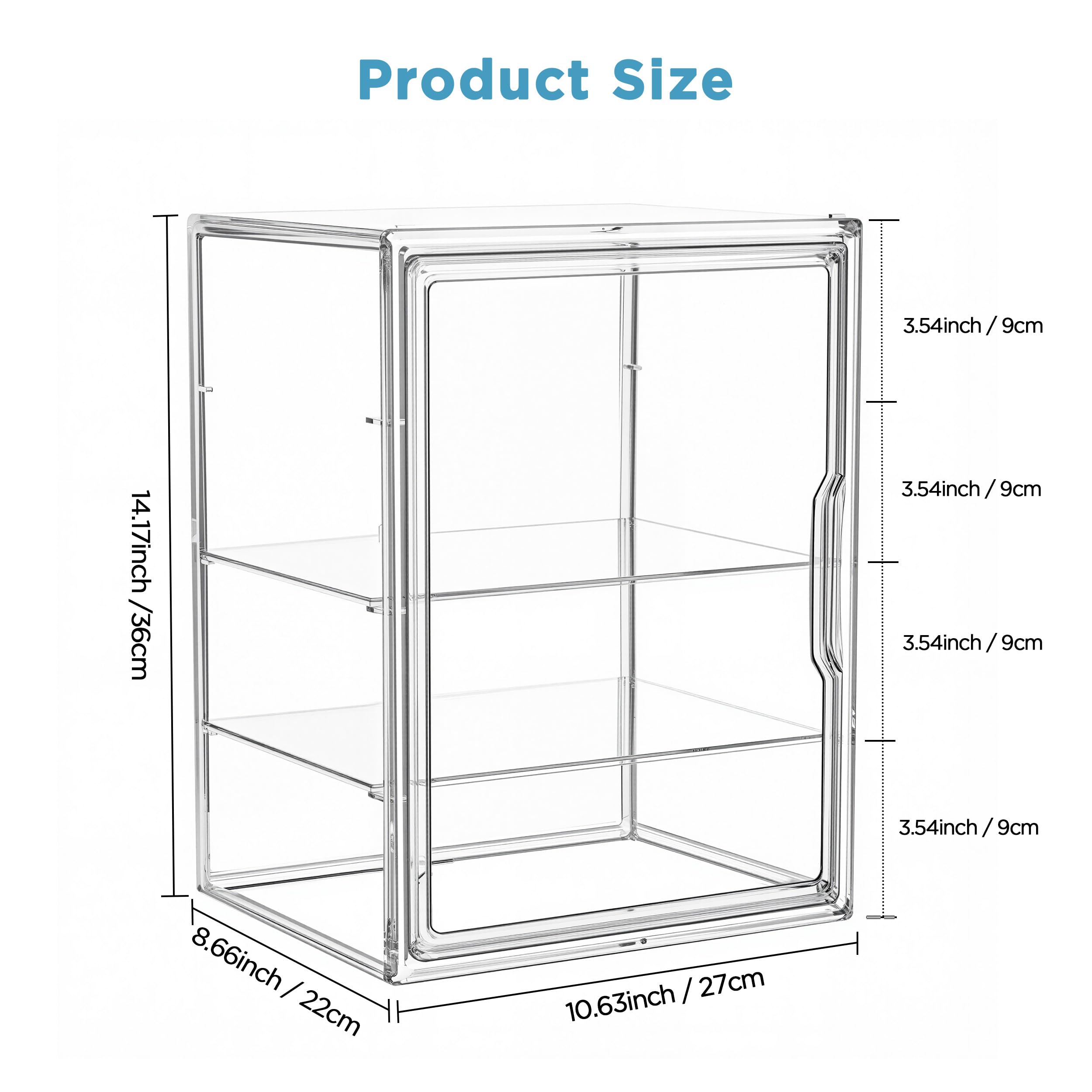 HBlife magnetic door close-up highlighting dust-free access to bottles