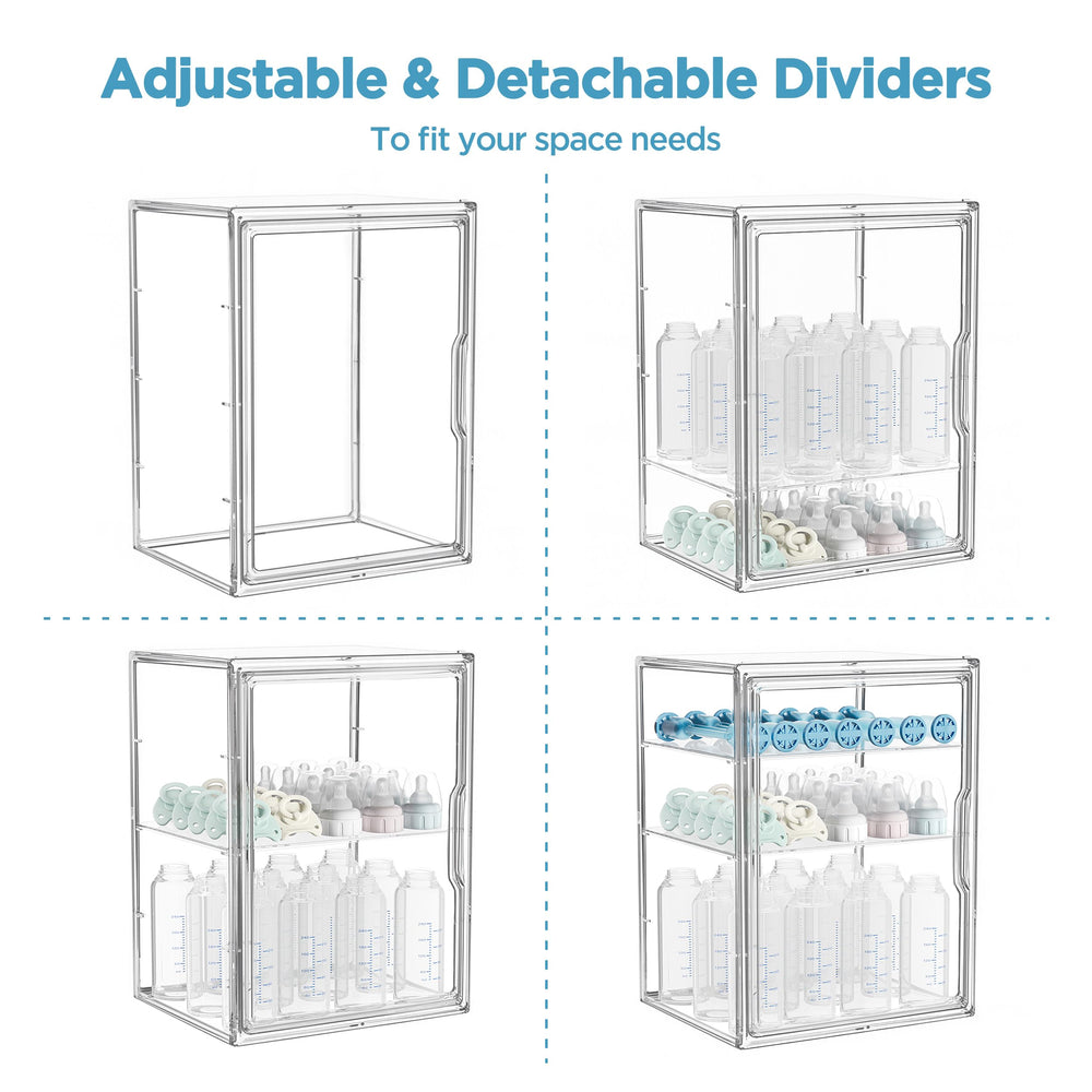 HBlife stackable design highlighting room for newborn to weaning essentials
