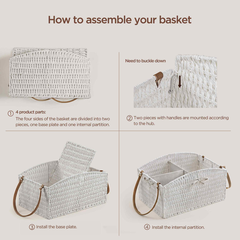 HBlife detachable leather handle and modular pieces save space when stored.