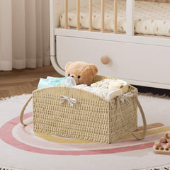 HBlife diaper caddy lightweight with handle for travel and on-the-go storage