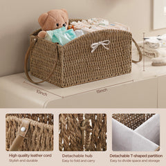 HBlife diaper caddy organizer with removable compartments for customizable storage