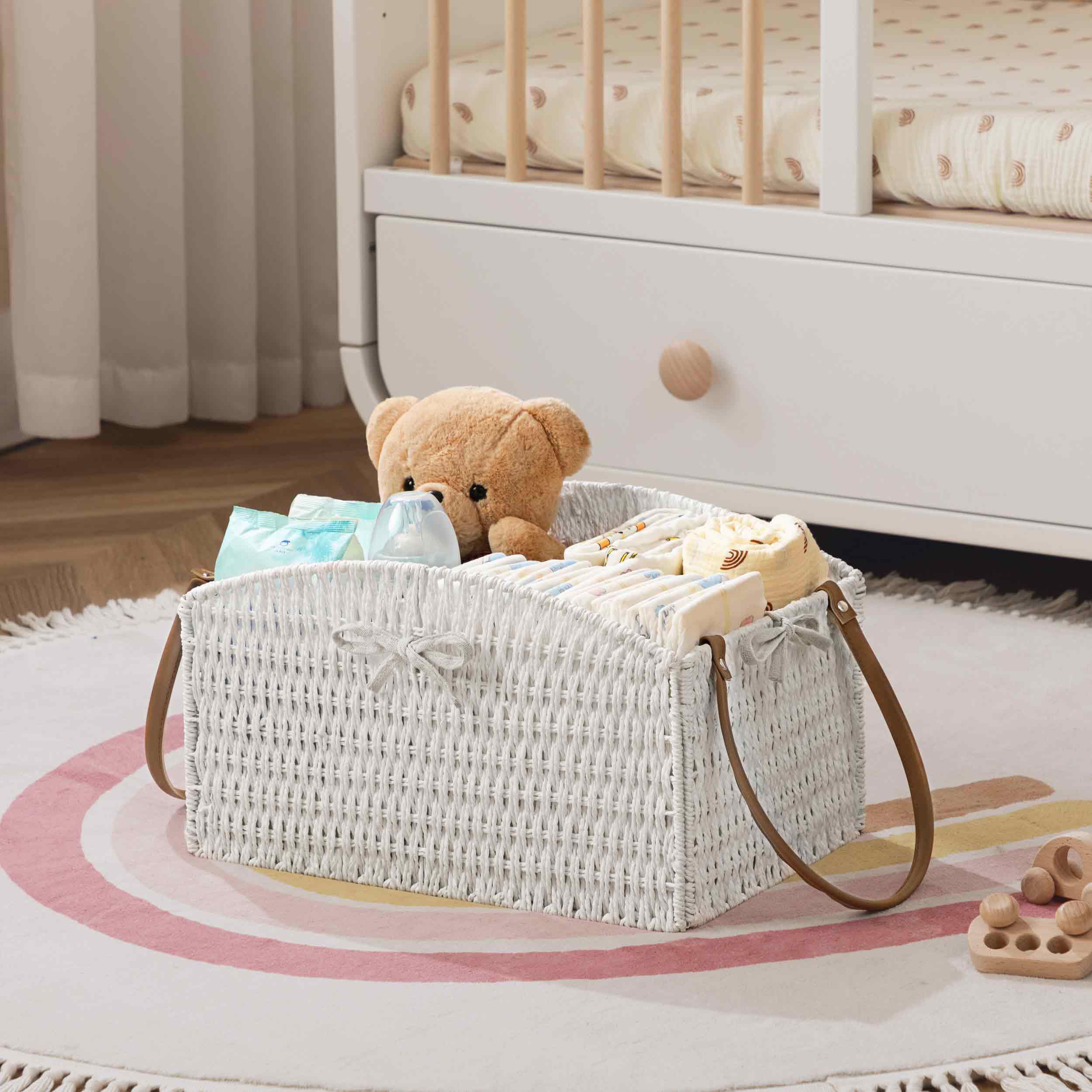 HBlife portable handle enables quick transport between rooms and trips.