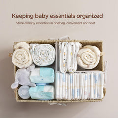 HBlife diaper caddy with removable compartments for organized storage