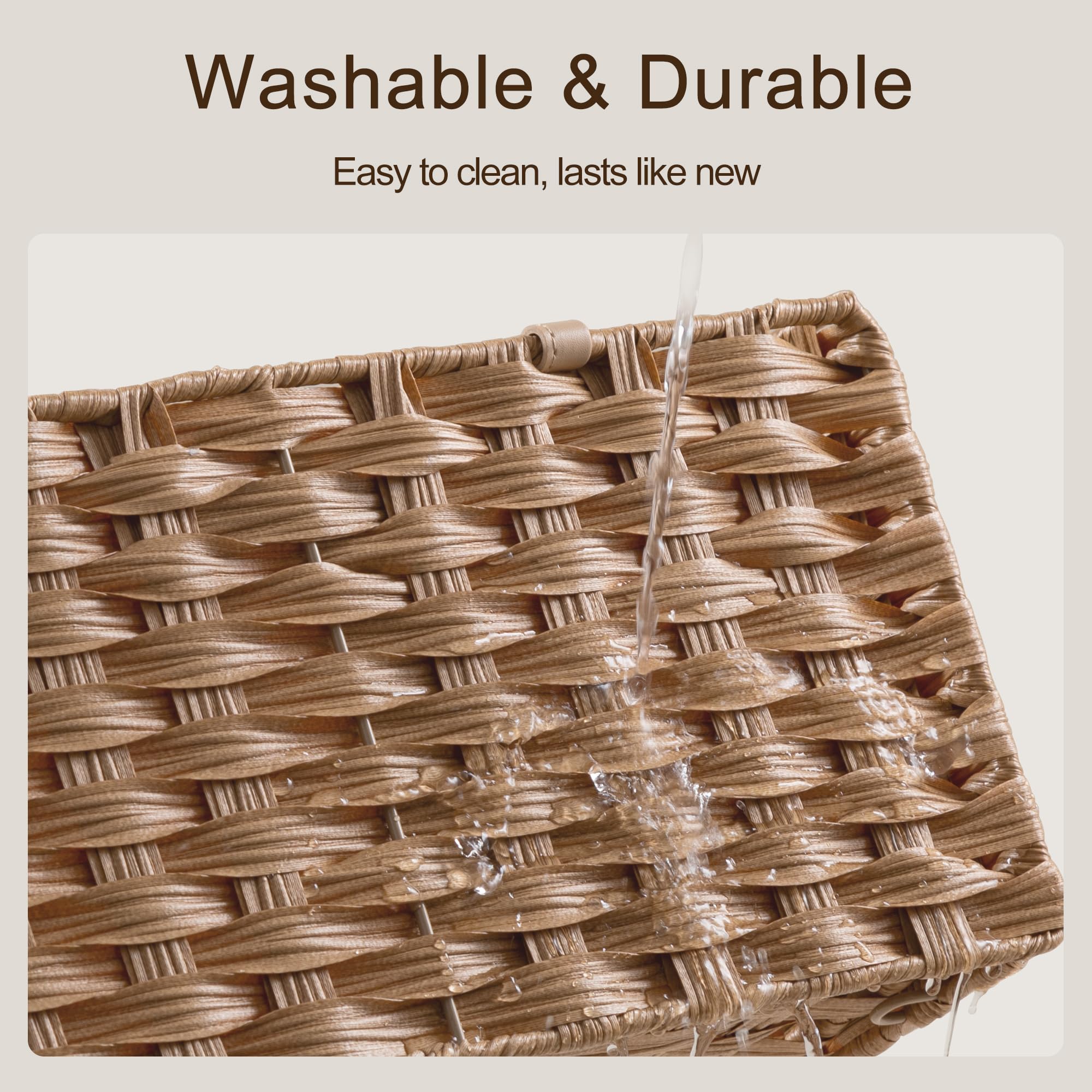 HBlife diaper caddy stain-resistant surface is easy to clean and care for.