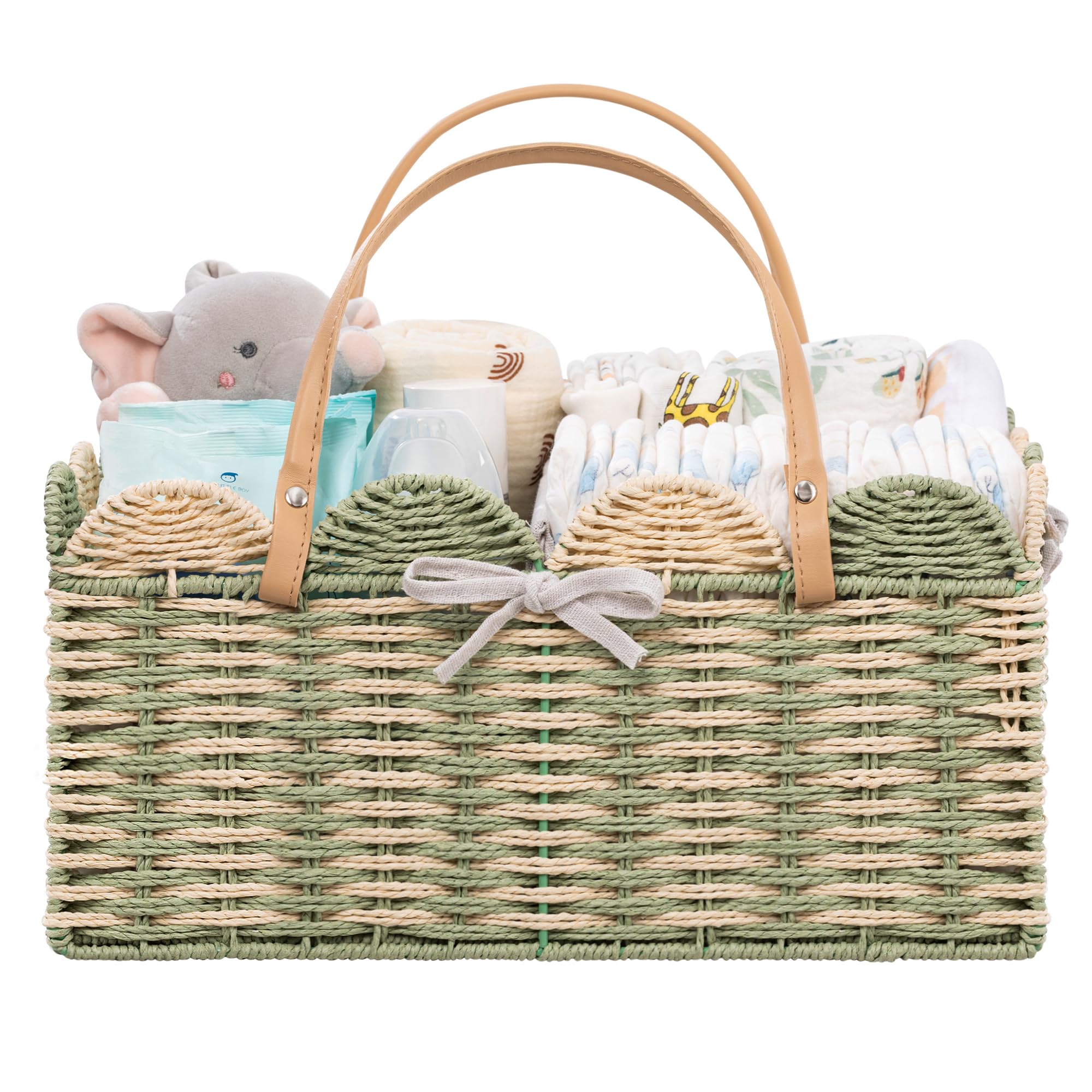 HBlife large diaper caddy with ample space for diapers and wipes.