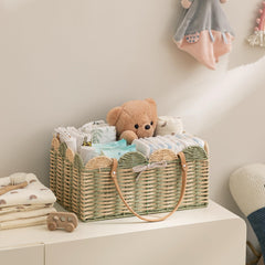 HBlife nursery basket with portable handle for easy carrying at home or on the go.