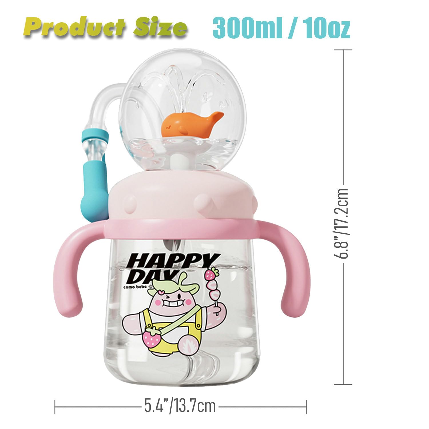 HBSAPKKA dual-mode spout demonstrates safe sipping and playful water spray