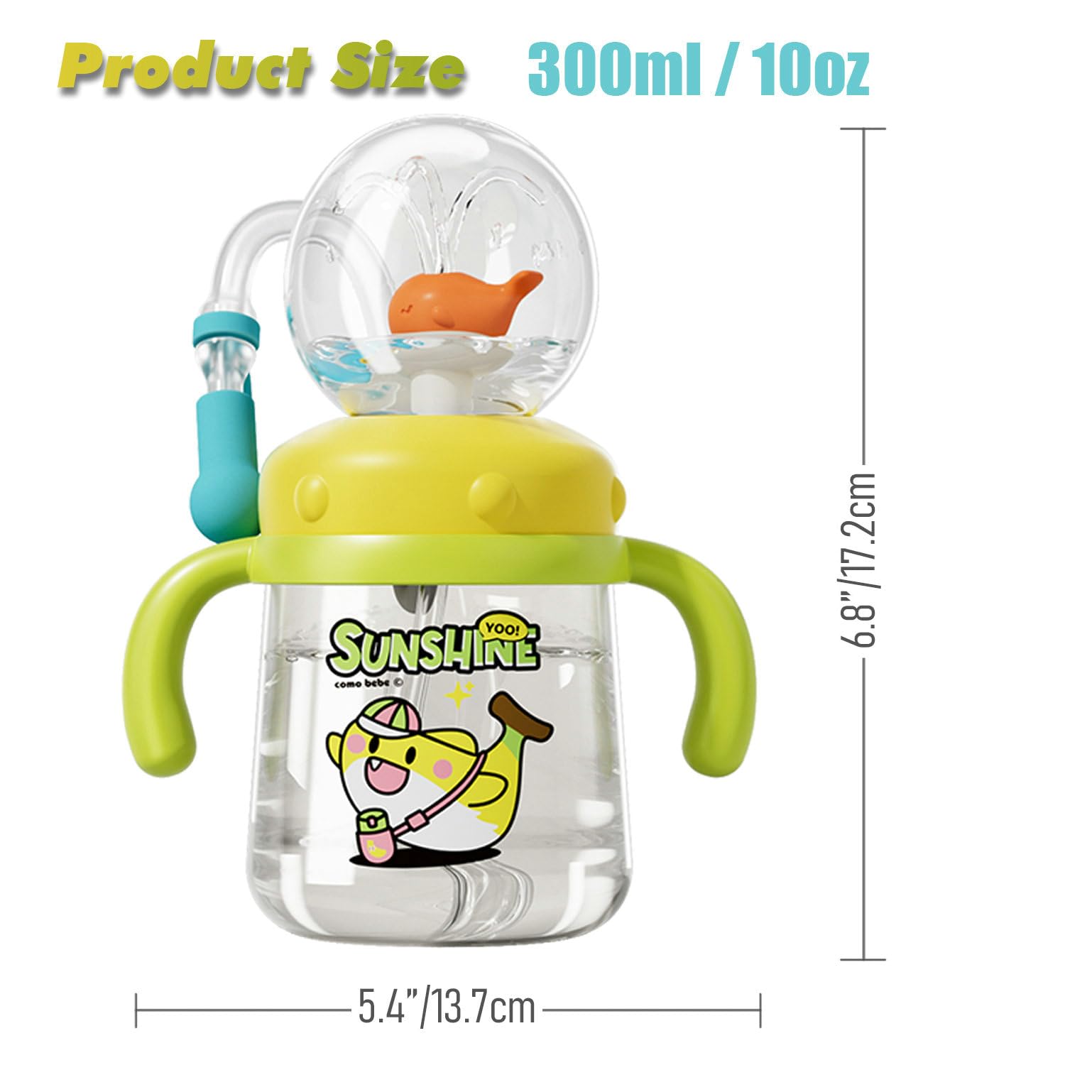HBSAPKKA dual-mode whale spout supports sipping and spray fun