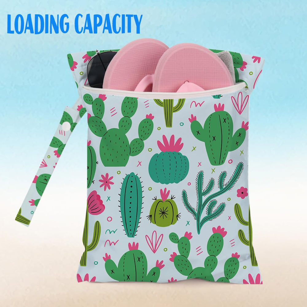 HDHBP beach bag organizer stores wet clothes after swimming.