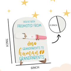 HDHBP pregnancy reveal sign for grandparents highlights family joy and keepsake value.