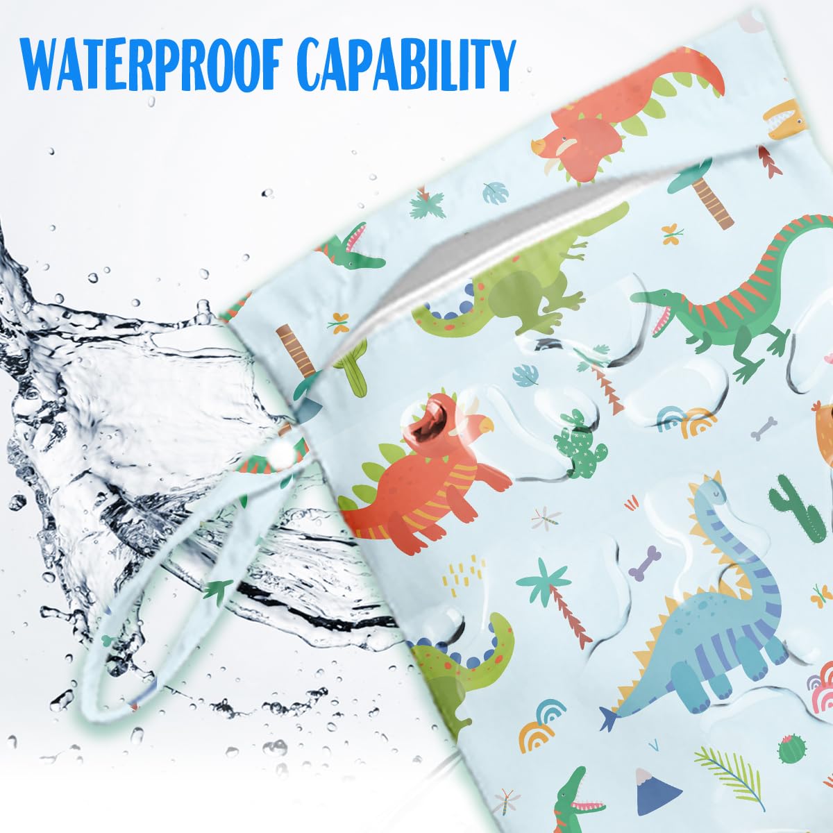 Double-compartment design from HDHBP keeps wet and dry items apart.