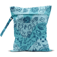 HDHBP wet dry bag for beach vacation storing wet and dry items separately, perfect for swimsuits.