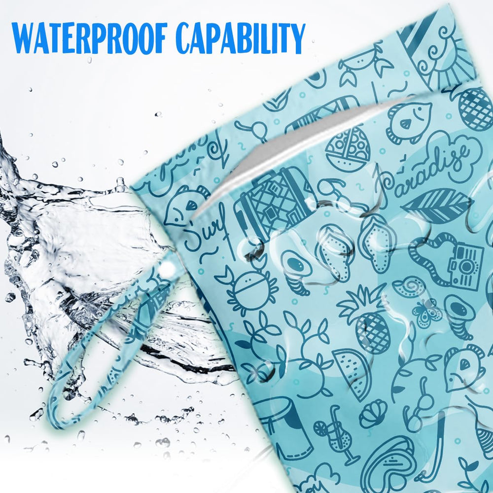 HDHBP leak-proof wet bag protects gear at the beach or pool for mess-free days.