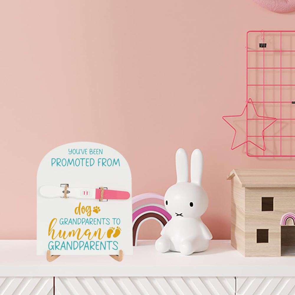 HDHBP wooden sign for family announcements adds charming nursery decor and memory.