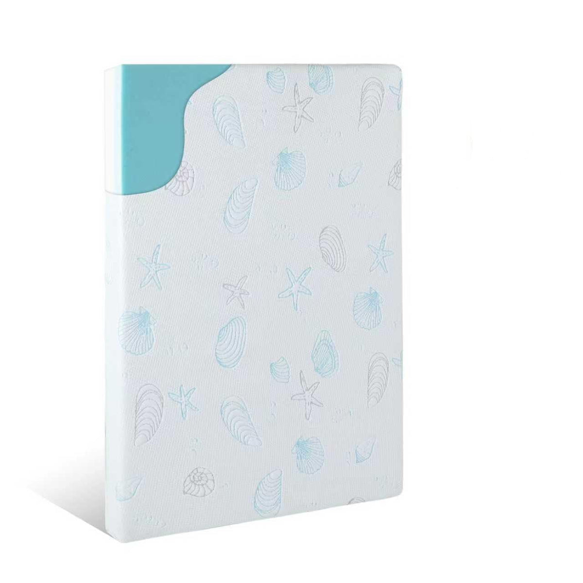 HDJOAPS pack-n-play mattress with patterned cover for a soothing seabed look during nap time