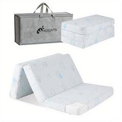 HDJOAPS pack-n-play mattress folded for travel and quick setup.