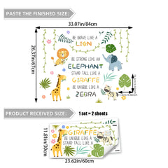 HDKXBEJ Jungle monkey wall sticker adds playful room charm and simple peel-and-stick application.