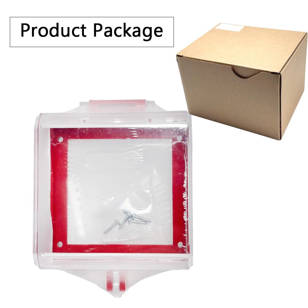 Hdtyyln office and factory button cover helps prevent unintended presses.