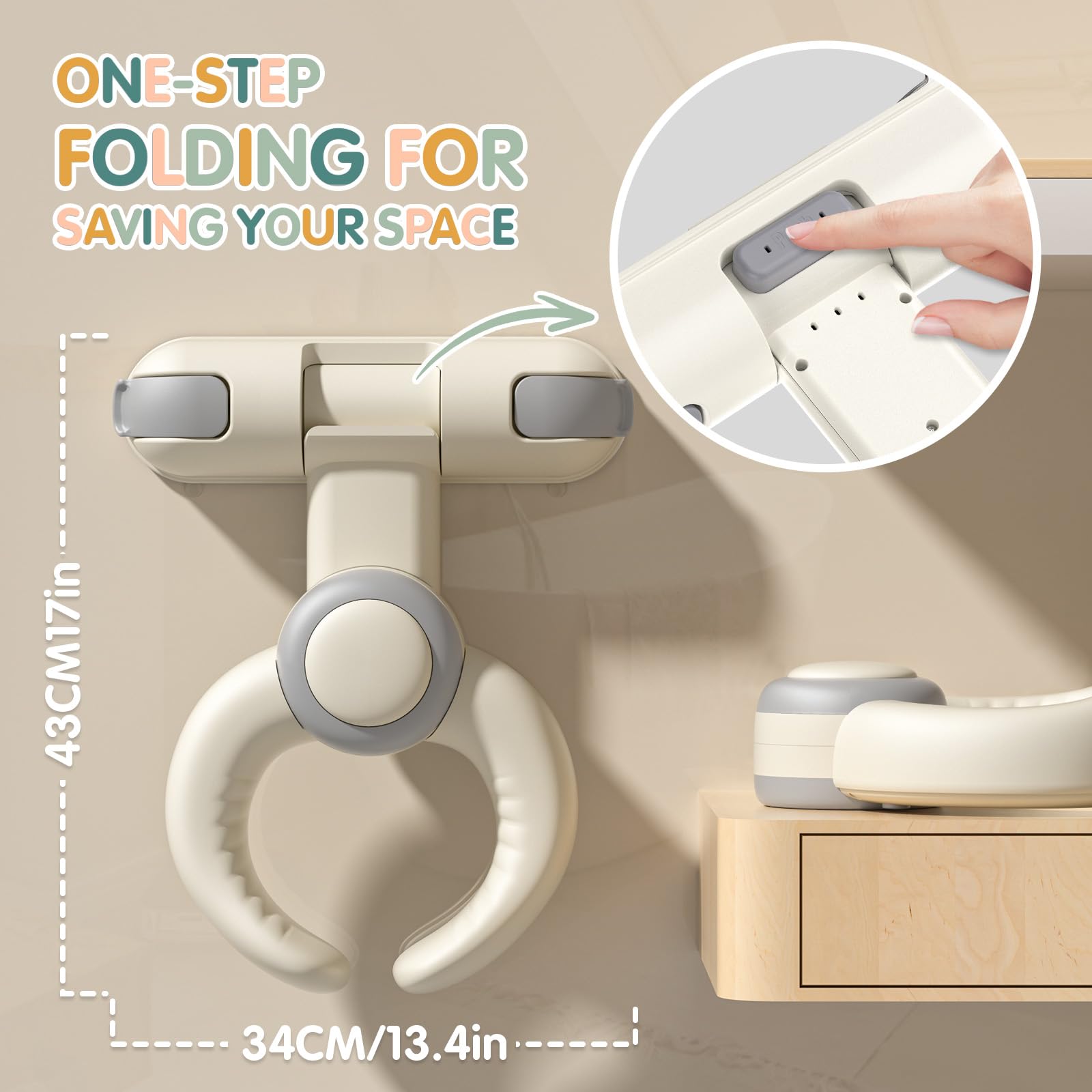 HDUYFYD space-saving design suited for small bathrooms and travel