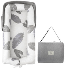 HDUYFYD portable baby lounger folded with bumper offers a safe supervised play space